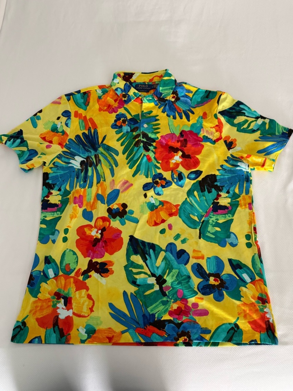Polo Ralph Lauren Men's Classic-Fit Floral Mesh Polo Shirt